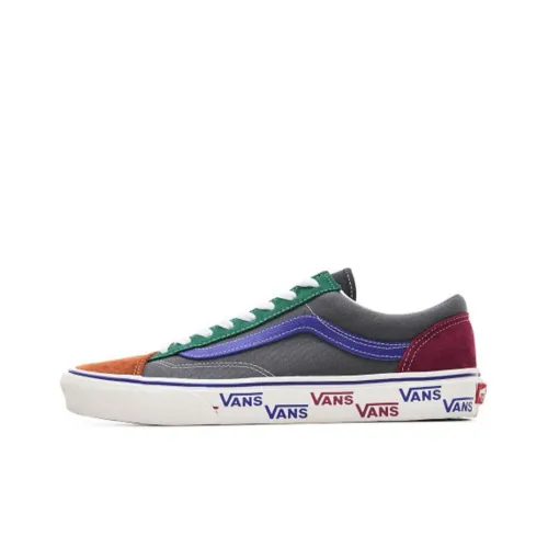 Vans Style 36 Skateboard Shoes Unisex Low-Top Blue/Red/Green