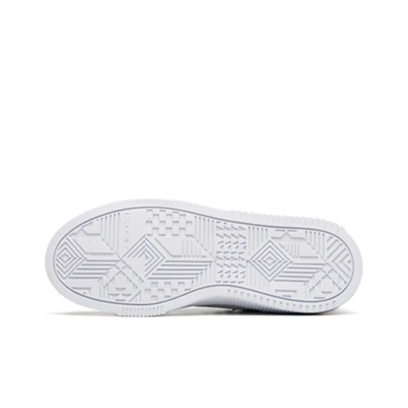 Anta Abrasion Resistant Breathable Low Top Skateboard Shoes Men's White-5