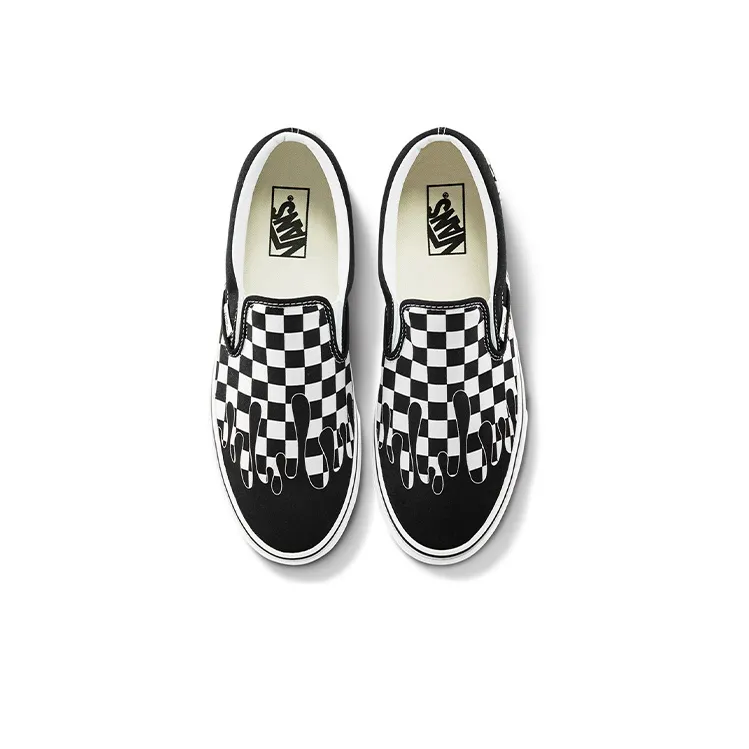 Vans Classic Slip On 'Paint Drip Checkerboard'-2