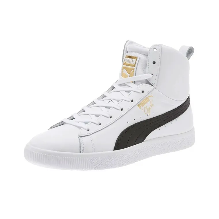 Puma Clyde Mid Core Foil 'White'-0