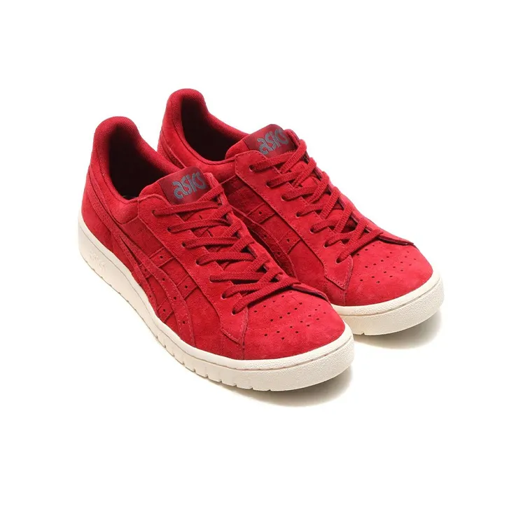 Asics Gel-Ptg Anti-Slip Wear-Resistant Breathable Lightweight Low-Top Skateboard Shoes Men's Red White-2