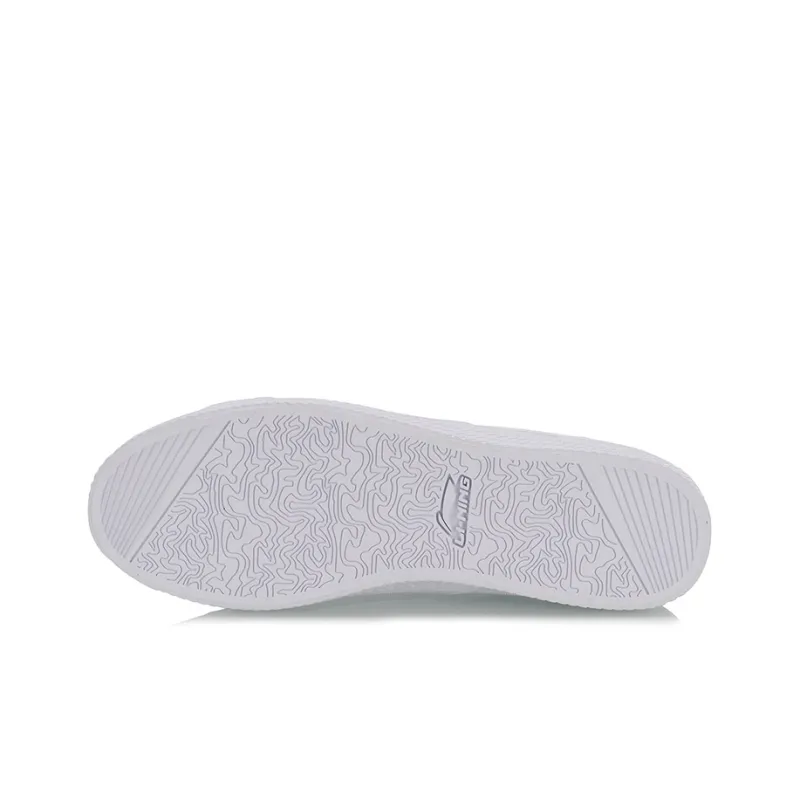 LiNing Wave Wear resistant And Lightweight Low Top Skateboard Shoes Men's White-4