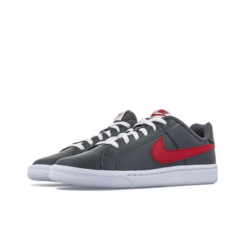 Nike Court Royale Slip-Resistant Cushioning Wear-Resistant Low-Top Skateboard Shoes GS Gray Red-2