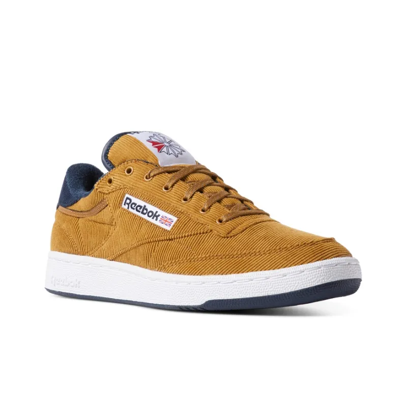 Reebok Unisex Club C 85 Corduroy Sneakers Yellow-2
