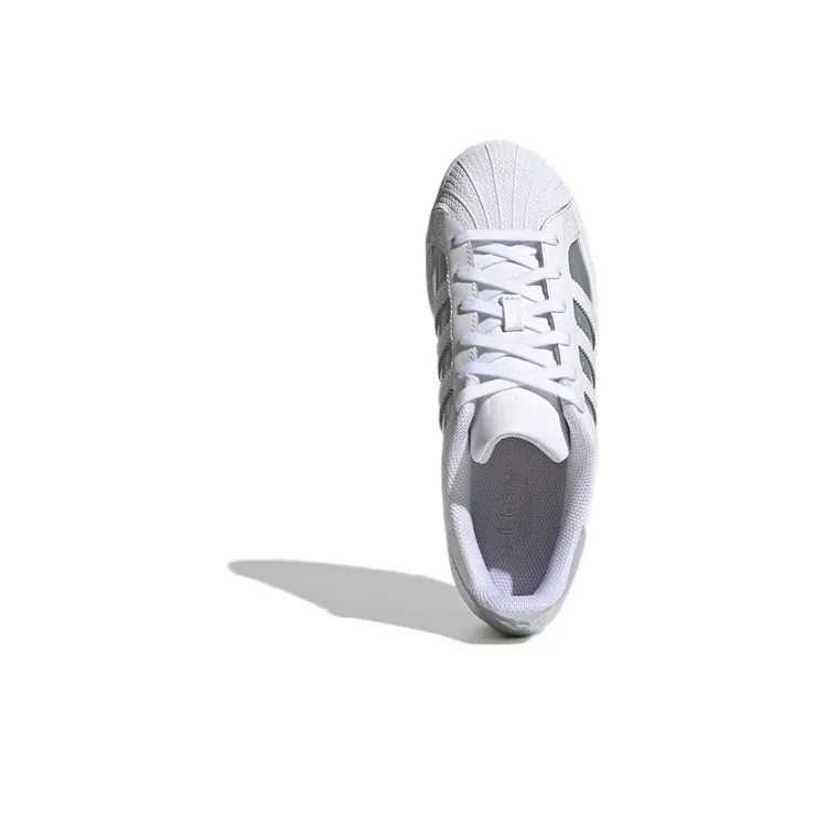 Adidas Originals Superstar White Silver Metallic Women's-4