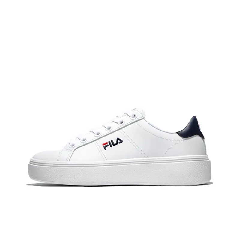 FILA Court Plumpy Low Top Board Shoes White/Black-0