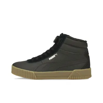 PUMA Carina Mid Winterized Anti-Slip Wear-Resistant Mid-Top Skateboard Shoes Women's Black Brown