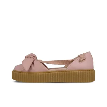 PUMA Bow Creeper Sandal Rihanna Fenty Silver Pink Women's