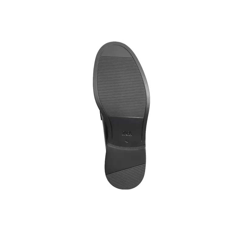 ZARA Loafers Men Black-3
