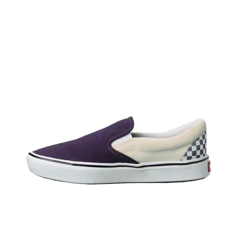 Vans Checkerboard Comfycush Slipon Schuhe 'Purple White'-0