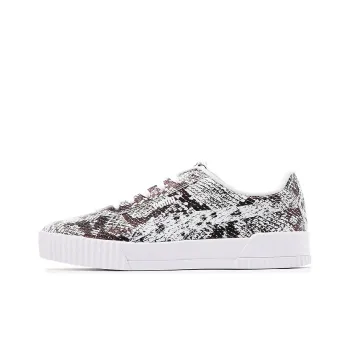 PUMA Carina Reptile Casual Shoes For Black/White Women's