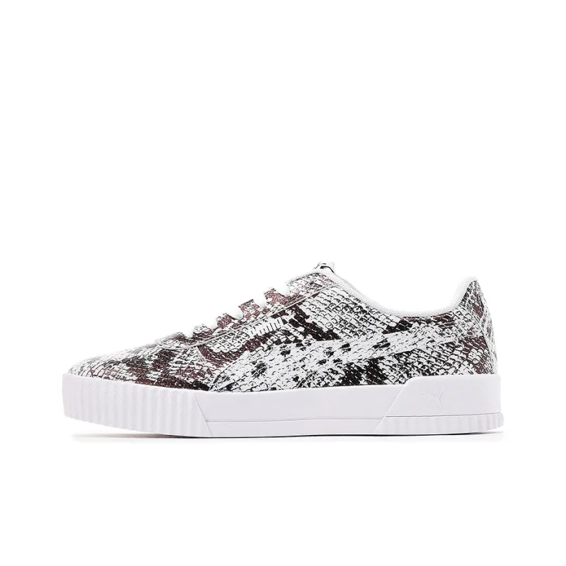 PUMA Carina Reptile Casual Shoes For Black/White Women's-0