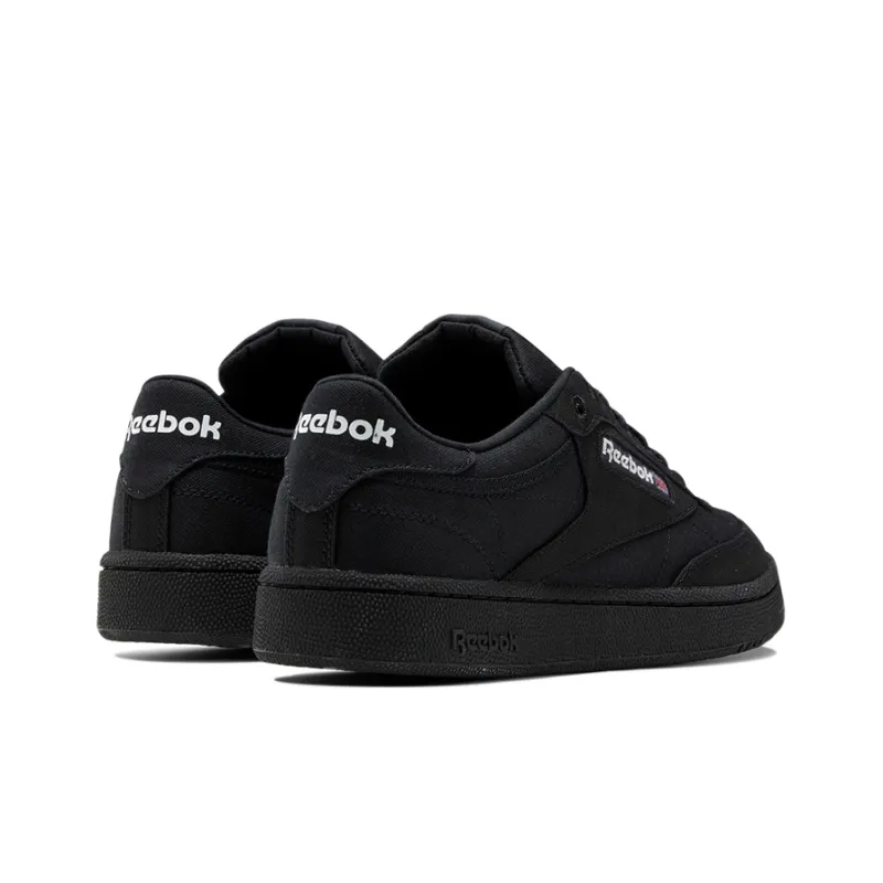 Reebok Club C 85 Grow Breathable Low-Top Skateboard Shoes Men's Extreme Night Black-3