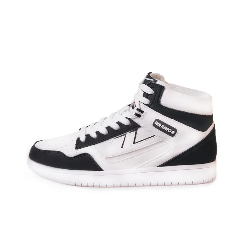 Warrior Teeming With Life High-Top Skateboard Shoes Unisex White Black-0