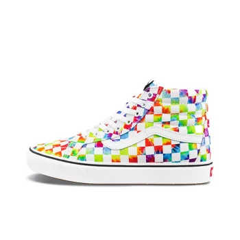 Vans ComfyCush Sk8 Hi Tie Dye Checkerboard