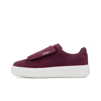 PUMA Suede Platform Strap Deep Purple Marshmallow Women's