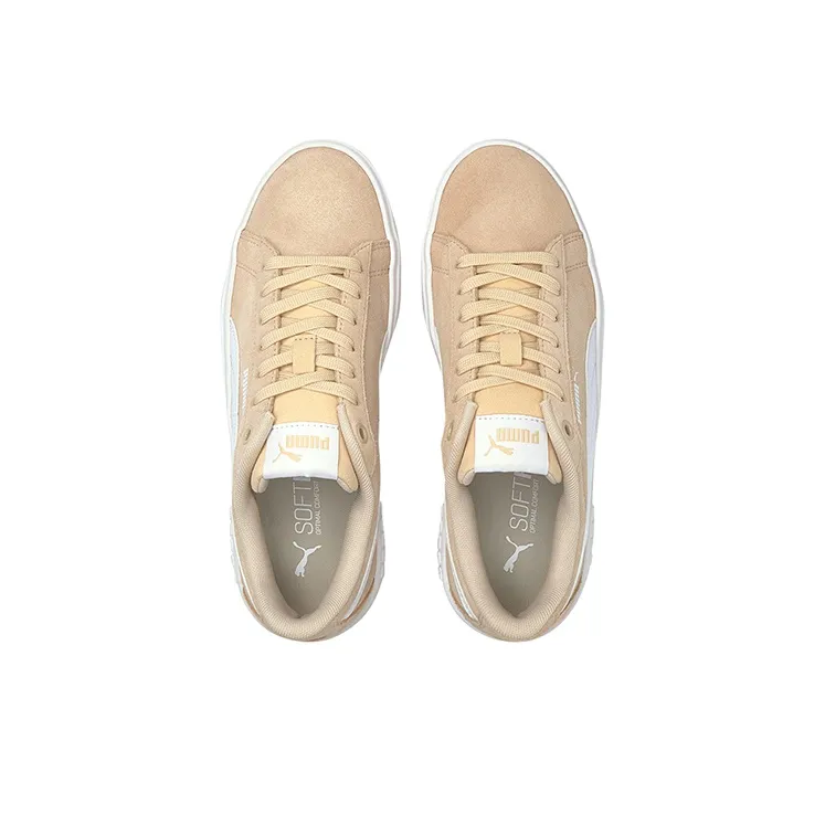 PUMA Smash Platform V2 Suede 'Khaki White' Women's-2