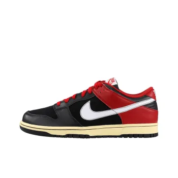 Nike Dunk Low Cl Black White Varsity Red