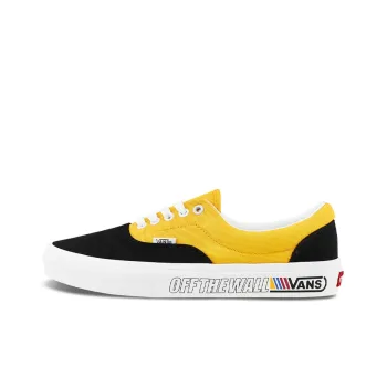 Vans Era Retro Casual Skate Shoes Unisex Black Yellow Splicing 'Black Yellow'