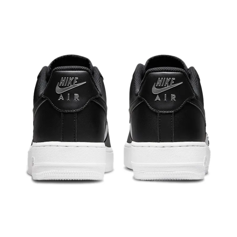 Nike Air Force 1 Low '07 Prm Black White Metallic Silver-4