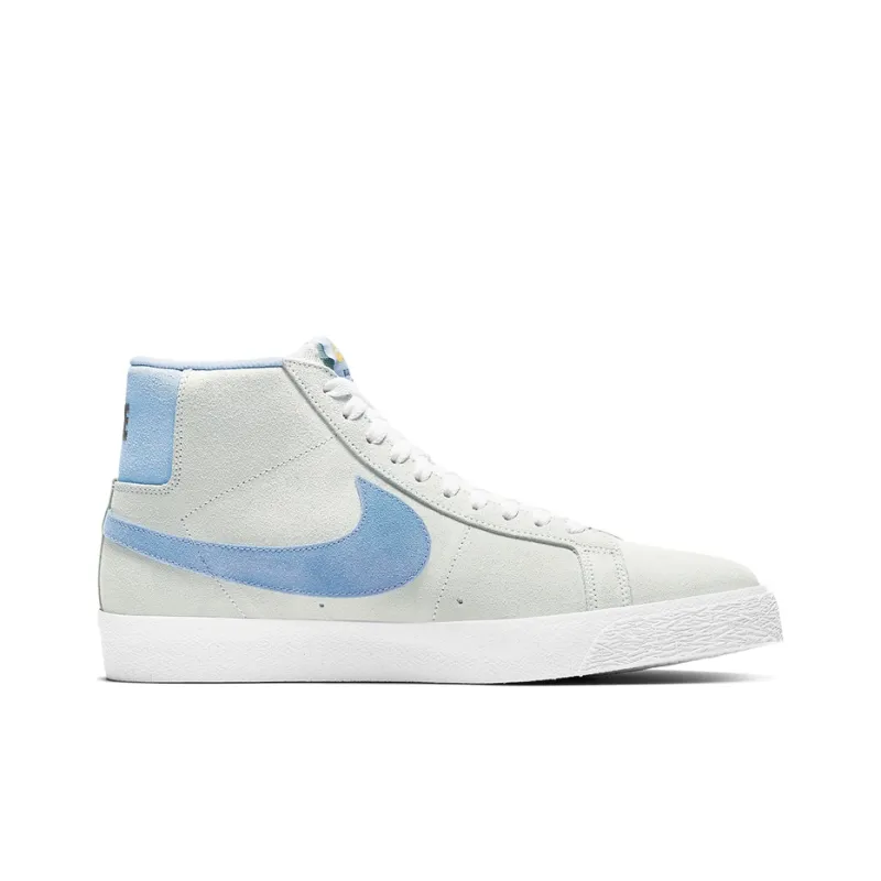 Nike Sb Blazer Mid Soft Grey Baby Blue-1