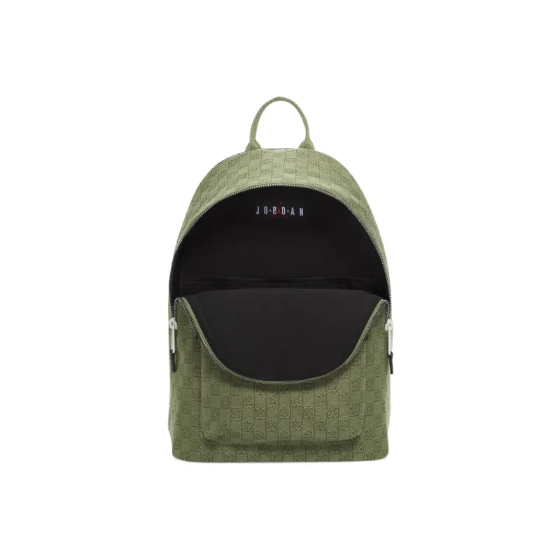 Jordan Cotton With Polyester Backpack Large Size Unisex Olive Green-3