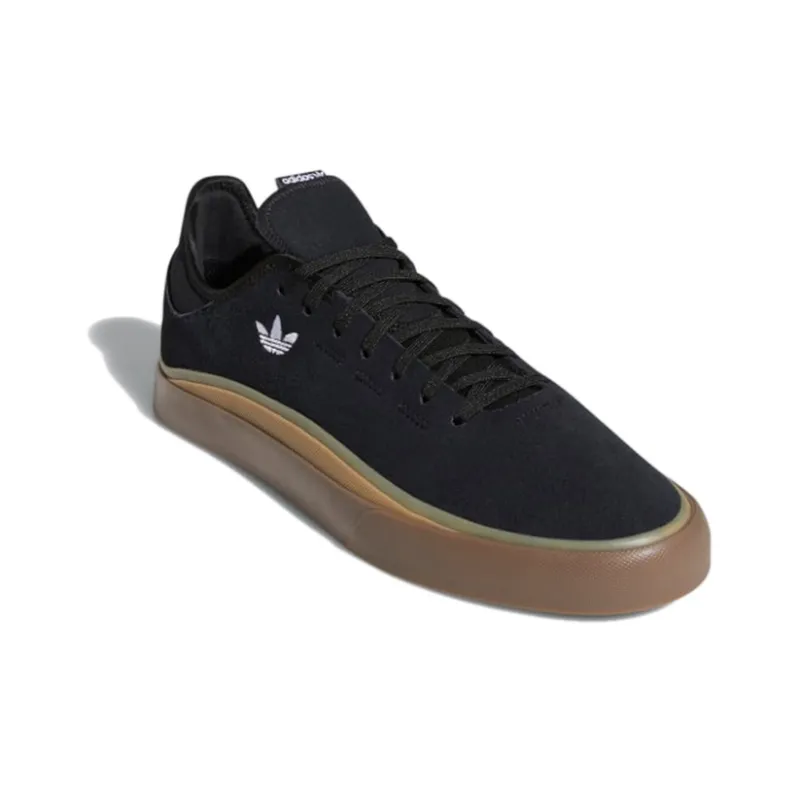 Adidas Originals SABALO Wear-Resistant Low-Top Skateboard Shoes Men's Black White-2