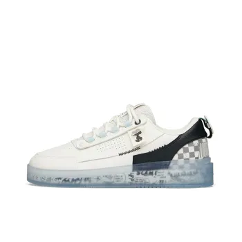 ANTA X Snoopy Skateboarding Shoes 'White Black Blue'