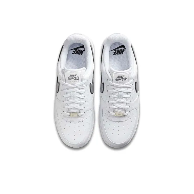 Nike Air Force 1 Low '07 Essential White Metallic Silver Black Women's-3