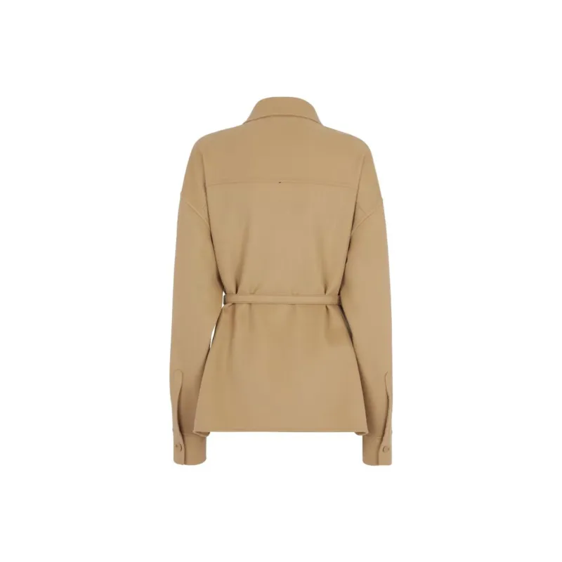 FENDI Coats Women's Khaki-1