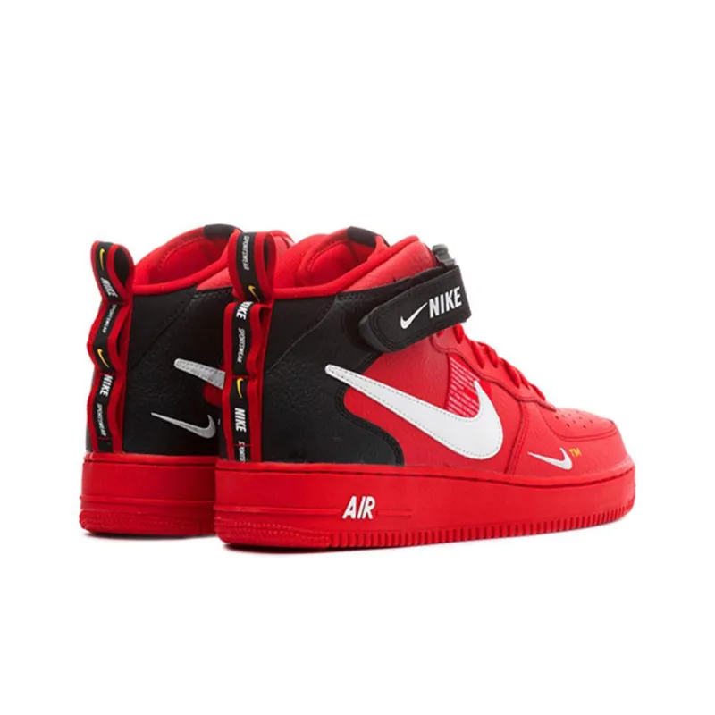 Nike Air Force 1 Mid Utility University Red-3