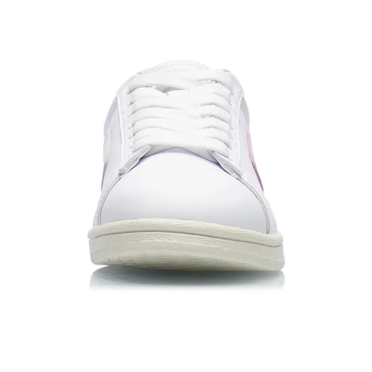 LiNing CF Tracing Low Top Skateboard Shoes Women's White Pink-4