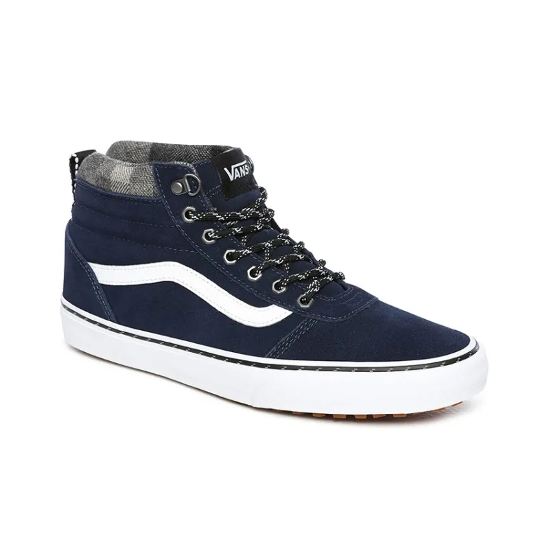 Vans Ward Hi Casual Skateboarding Shoes Navy Blue-2