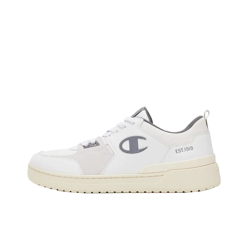 Champion Essentials Collection Dado Trainer Low Low Top Skateboard Shoes Men's White Ice Frost Gray-0