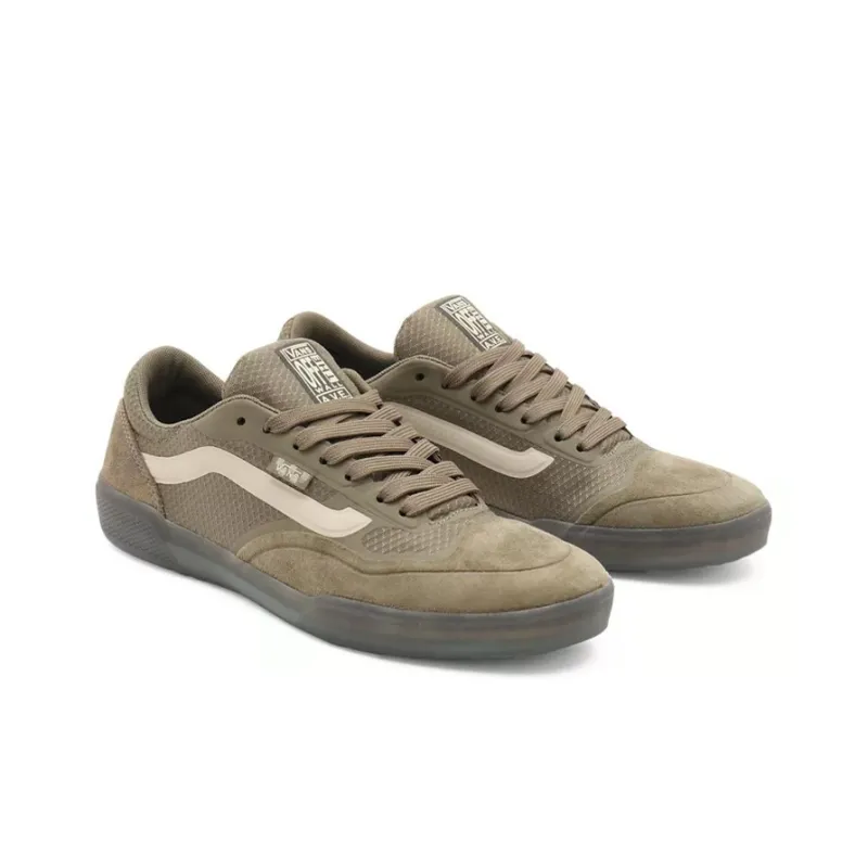 Vans Ave Breathable Wear Resistant Non Slip Low Top Casual Skate Shoes Brown Green-2