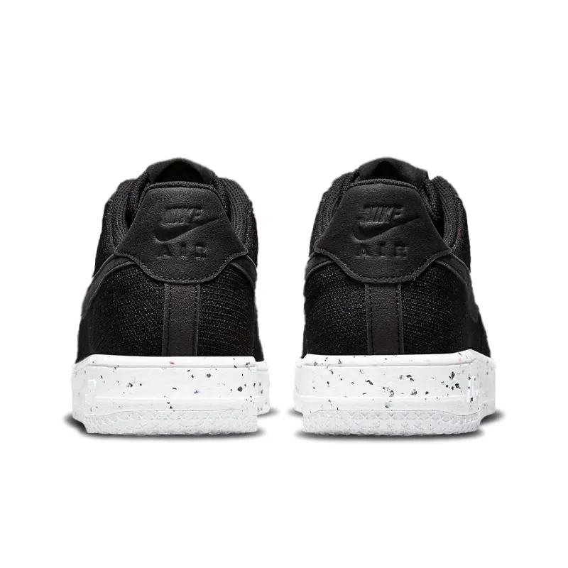 Nike Air Force 1 Low Crater Flyknit Black White-4