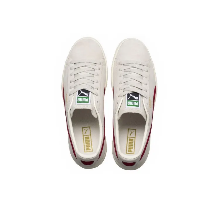 PUMA Clyde 'From The Archive Vaporous Grey Red Dahlia'-2