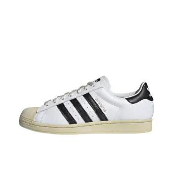 Adidas Originals Superstar White Black Aged Sole