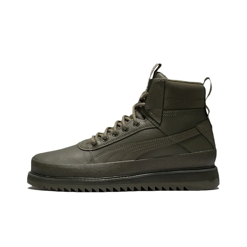 PUMA Unisex Desierto V2 Wtr Rubber High Top Sneakers Green-0