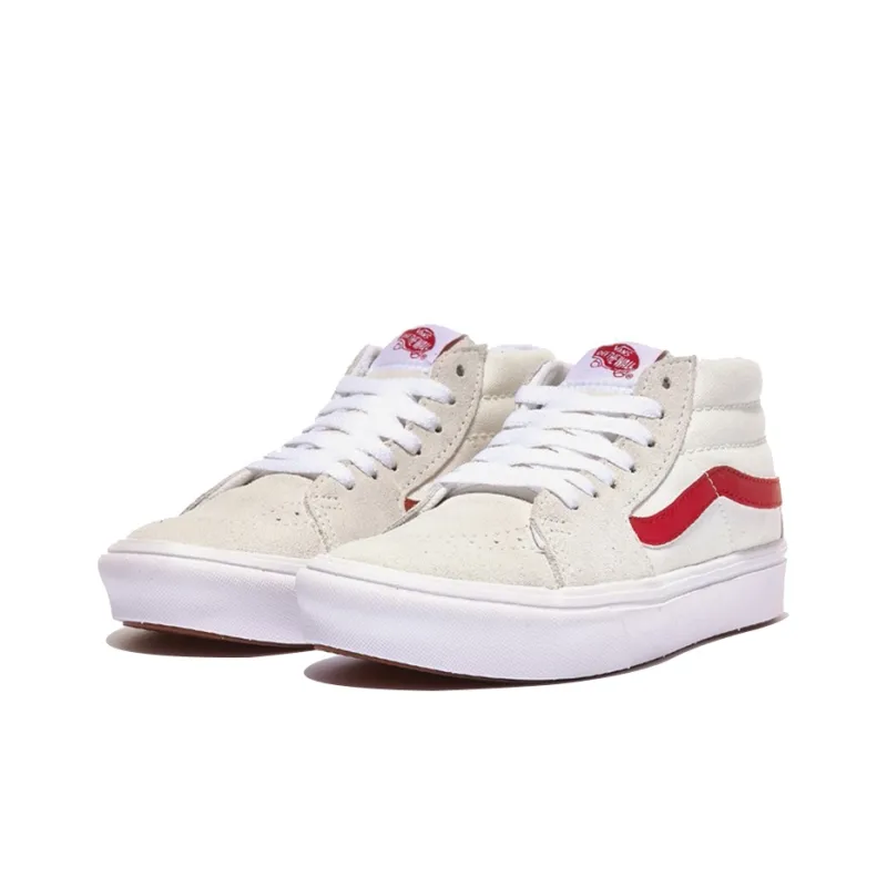 Vans SK8 Mid Beige/Red-2