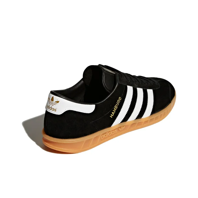 Adidas Originals Hamburg Shoes Black/White/Brown-3