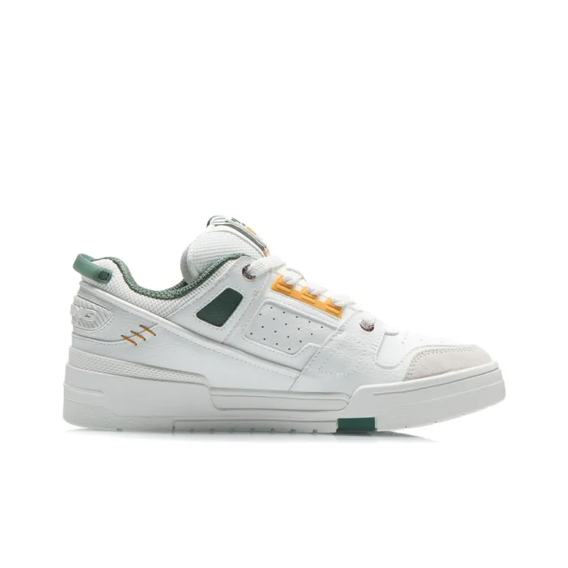LiNing Coverage Slip Resistant, Abrasion Resistant, Lightweight, Breathable Low Top Skateboard Shoes Men's Ecru-1