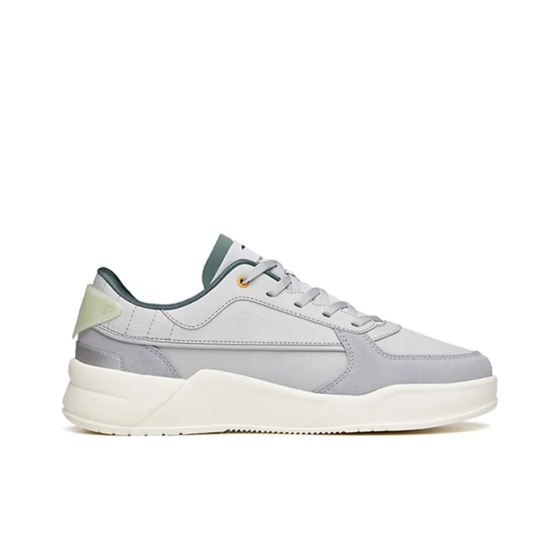 Anta Breathable Low Top Skateboard Shoes Men's Mist Gray Patchwork-1