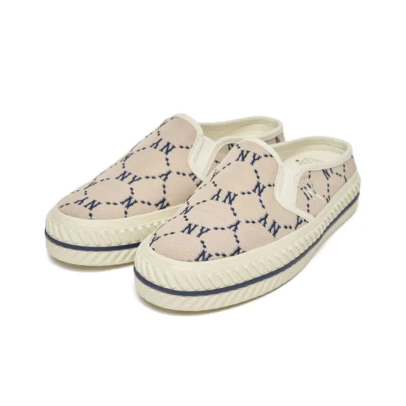 MLB Playball Mule Skateboard Shoes Unisex Low Top Lotus Gray-2