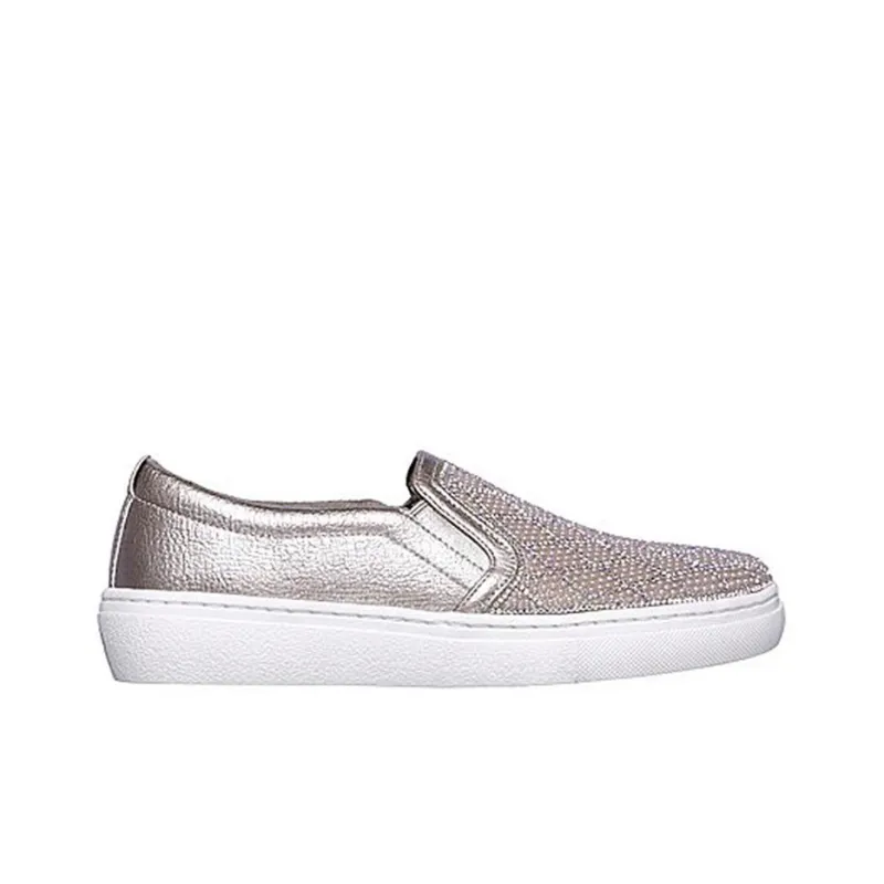 Skechers Skateboard Shoes Women's Low-Top Rose Gold-1