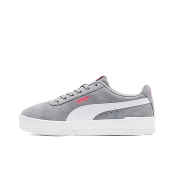 PUMA Carina Suede White/Grey/Red Women's