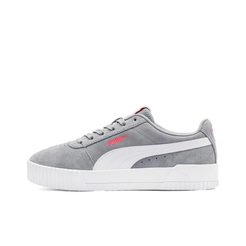 PUMA Carina Suede White/Grey/Red Women's-0