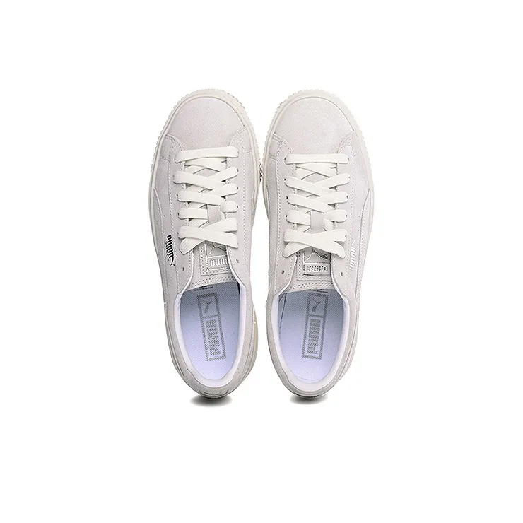 PUMA Suede Platform Gray Women's-3