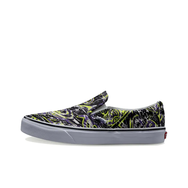 Vans Classic Slip On Multi Color 'Black Green Purple'-0