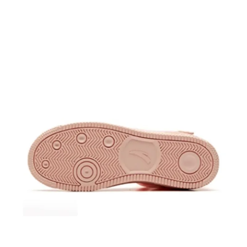 Anta Anti Slip Wear Resistant High Top Skateboard Shoes Women's Baby Pink-3